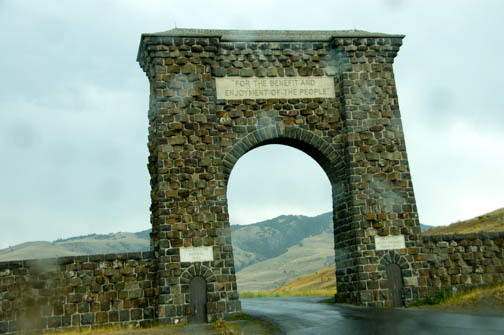 Yellowstone National Park North Entrance Sign